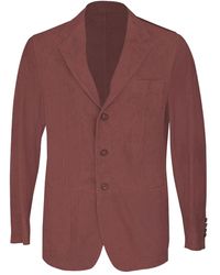 Eleventy - Suede Single-Breasted Blazer - Lyst