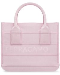 Ferragamo - Salvatore Fabric Beach S Handbag - Lyst