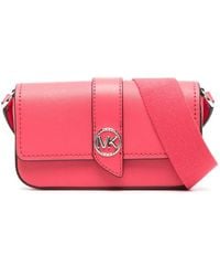 MICHAEL Michael Kors - Greenwich Leather Crossbody Bag - Lyst