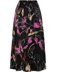 Paul Smith - Gonna a vita alta con stampa Ink Floral - Lyst