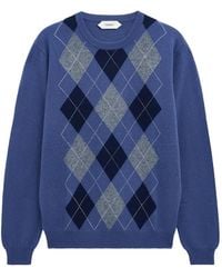 Pringle of Scotland - Argyle Crew-Neck Sweater - Lyst