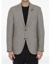 Lardini - Houndstooth-Pattern Blazer - Lyst