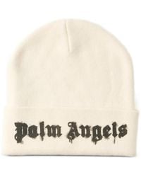 Palm Angels - Dripping Logo-Intarsia Beanie Hat - Lyst