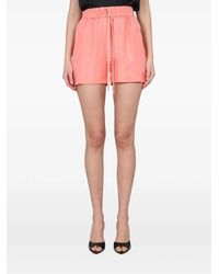 Alysi - Drawstring Twill Shorts - Lyst