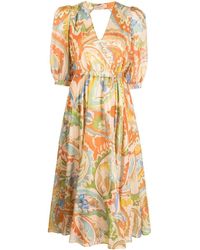 Twin Set - All-over Print Flared Dress - Lyst