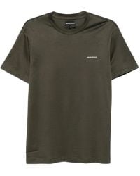 Emporio Armani - Logo Cotton Blend T-Shirt - Lyst