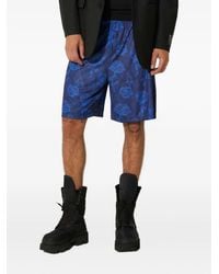 Aries - X Umbro Shorts Met Bloemenprint - Lyst