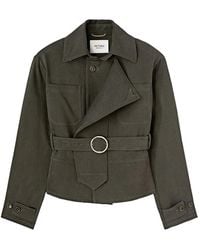 RETORI - Belted Cropped Trench Coat - Lyst