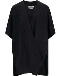 Not Shy - Hallie Wool Cape - Lyst