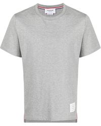 Thom Browne - Logo-patch Short-sleeved T-shirt - Lyst