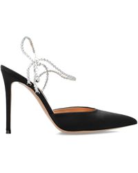 Gianvito Rossi - 12Mm Pointed-Toe Heel Sandals - Lyst