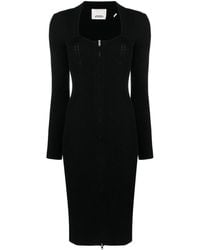 Isabel Marant - Zael Wool-Blend Midi Dress - Lyst