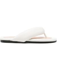 Carven - Padded Leather Sandals - Lyst