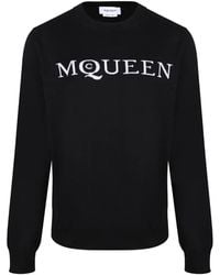 McQueen - Pull En Maille Intarsia - Lyst