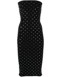 Alexander Wang - Vestido palabra de honor con detalles de cristal - Lyst
