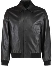 Fendi - Black Leather Jacket - Lyst