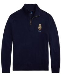Polo Ralph Lauren - Pull Zippé À Logo Brodé - Lyst