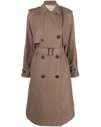 Peserico - Monili-Chain Double-Breasted Trenchcoat - Lyst