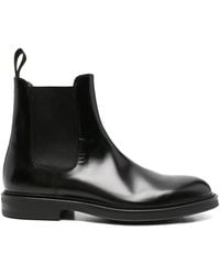 Green George - Elastic-Panel Leather Boots - Lyst