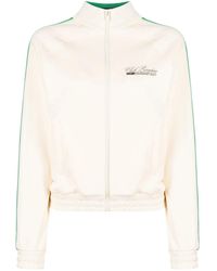MSGM - Logo-Print Zip-Up Sweatshirt - Lyst