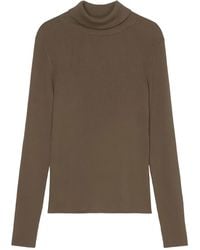 Marc O' Polo - Top de canalé con cuello alto - Lyst