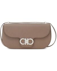 Ferragamo - Double Gancini East-West Crossbody Bag - Lyst