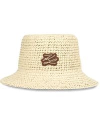 KARL LAGERFELD - Crochet-Knit Bucket Hat - Lyst