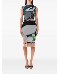 OTTOLINGER - Graphic-Print Mesh Mini Dress - Lyst