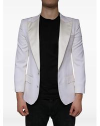 Dolce & Gabbana - Wool Single Breasted Dress Blazer - Lyst