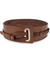 Alberta Ferretti - Braided-Detail Leather Belt - Lyst