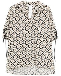 Max Mara - Printed Poplin Oversized Shirt - Lyst