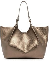 Gianni Chiarini - Dua Metallic Leather Tote Bag - Lyst