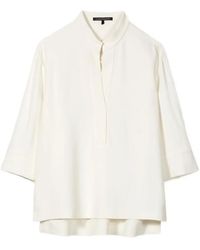 Luisa Cerano - Blouse À Ourlet Asymétrique - Lyst