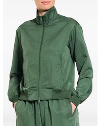 Y-3 - Logo-Print Zip-Up Sweatshirt - Lyst