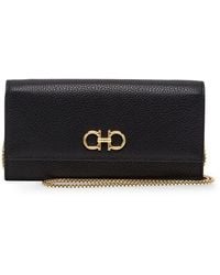 Ferragamo - Gancini Wallet With Chain - Lyst