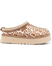 UGG - Tazz Plains Leopard-Print Mules - Lyst