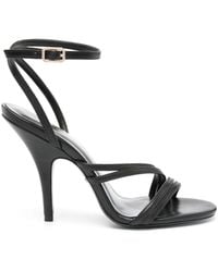Patrizia Pepe - 100mm Strappy Leather Sandals - Lyst
