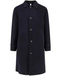 Hevò - Loconia Button-Fastening Coat - Lyst
