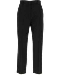 Lanvin - Straight-Leg Wool Trousers - Lyst