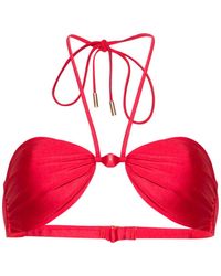Cult Gaia - Euphrasia Beaded Bikini Top - Lyst