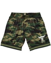 Mitchell & Ness - X Nba Chicago Bulls Camouflage-Print Shorts - Lyst