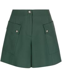 Maje - Structured High-waisted Shorts - Lyst