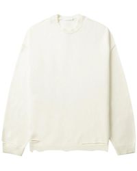 Helmut Lang - Distressed-Effect Ribbed Jumper - Lyst