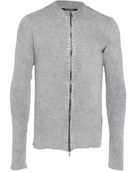 Julius - Ribbed-Knit Zip-Up Jacket - Lyst
