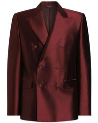 Dolce & Gabbana - Sicilia Light Double-Breasted Jacket - Lyst