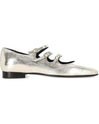 CAREL PARIS - Buckle-Embellished Patent Leather Sandals - Lyst
