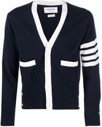 Thom Browne - 4-Bar Cashmere Cardigan - Lyst