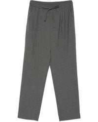 Amaranto - Drawstring-Fastening Pleated Trousers - Lyst