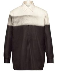 Maison Margiela - Trompe L'Oeil Pinstripe-Print Shirt - Lyst