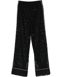 Ermanno Scervino - Lace-Trimmed Trousers - Lyst